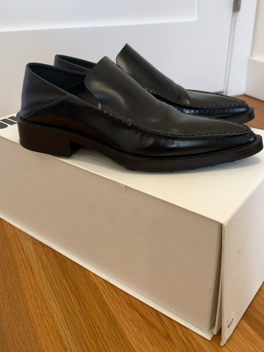 Jil Sander - Black Leather Loafer - Size 36